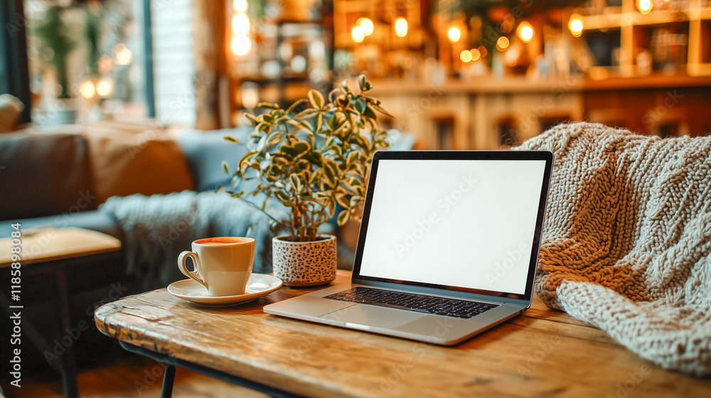 Aesthetic café workspace Aesthetic café workspace