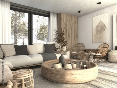 Modern Minimalist Living Ro...