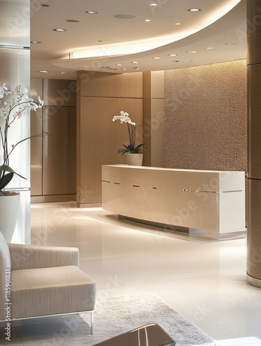 Modern Lobby Reception Area...