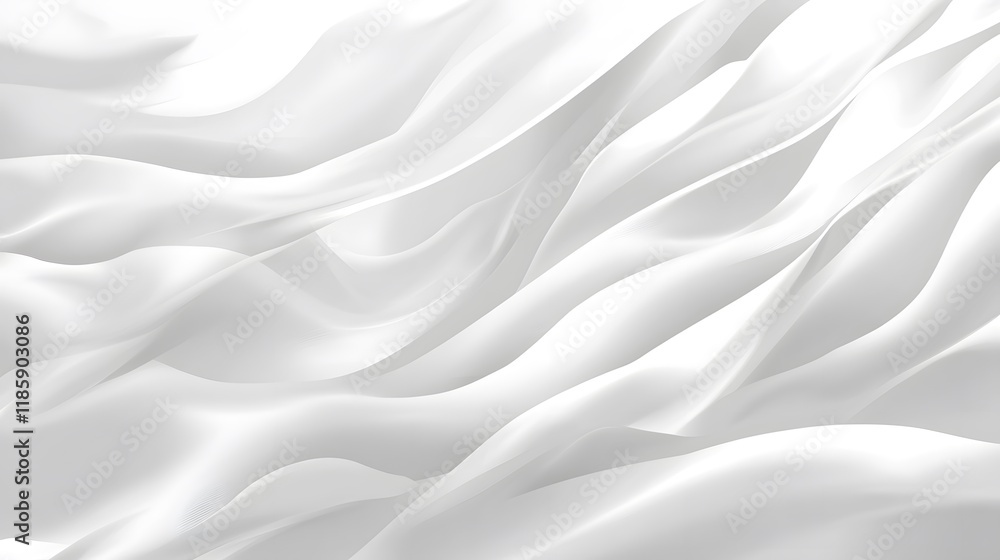 Obraz premium Abstract White Silk Drape Elegant Fabric Texture Background
