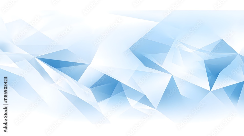 Naklejka premium Abstract Blue and White Geometric Background
