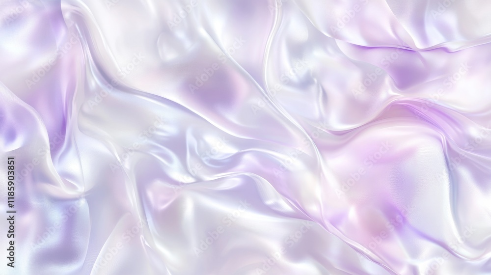 Obraz premium Explore the shimmering iridescent texture with pastel rainbow colors highlighted by bright reflections in a retro-futuristic design