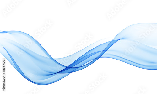 Blue colored abstract wave flow.