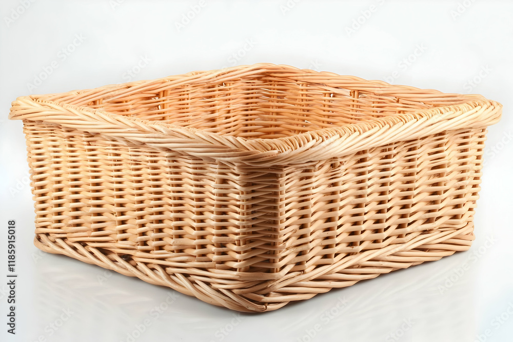 Empty Wicker Basket Weaving Craft Storage Decoratively, Exquisitely, and Artistically Empty Wicker Basket Weaving Craft Storage Decoratively, Exquisitely, and Artistically