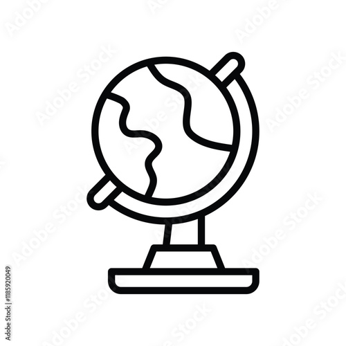 globe icon. vector line icon for your website, mobile, presentation, and logo design.