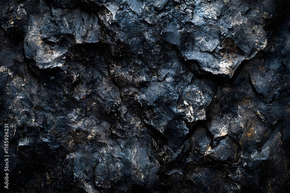 Dark, Rough Rock Texture Background, Close-up, Natural Stone Dark, Rough Rock Texture Background, Close-up, Natural Stone