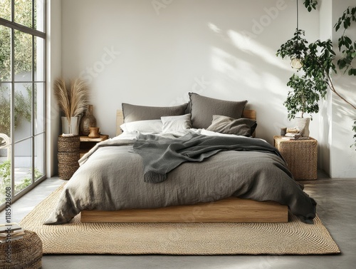Minimalist Bedroom Featurin...
