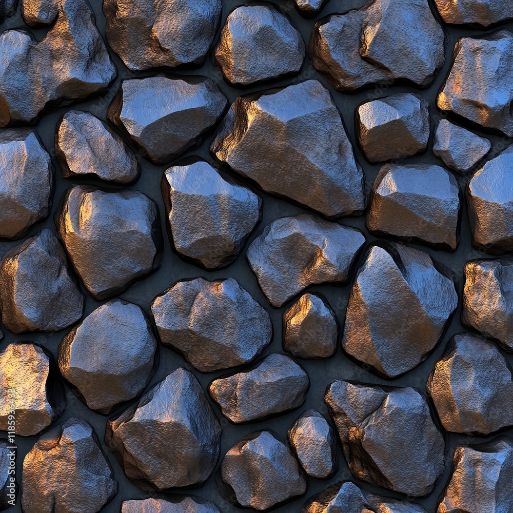 Industrial Dark Iron Texture with Rough Feel