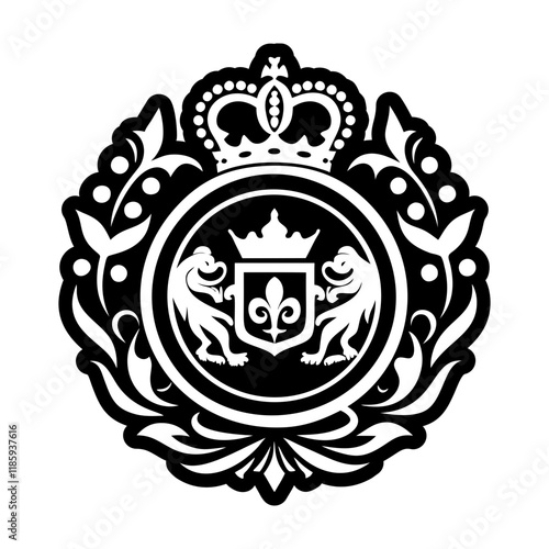 A glyph icon of sacred emblem
