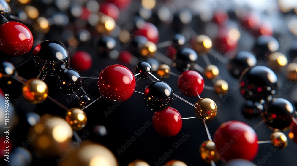 Abstract Red, Black, and Gold Sphere Network: A 3D Digital Art Representation of Interconnectedness and Complexity Abstract Red, Black, and Gold Sphere Network: A 3D Digital Art Representation of Interconnectedness and Complexity