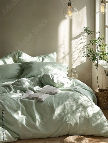 Sage Green Bedding Sunlit B...