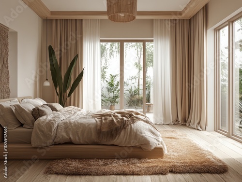 Serene Minimalist Bedroom D...