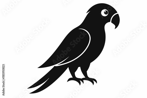 parrot  silhouette vector illustration