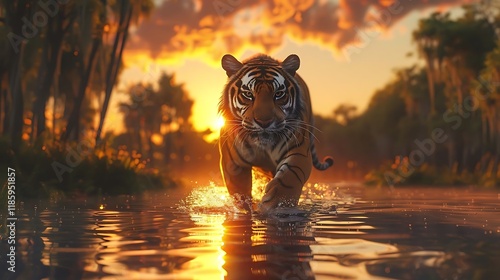 The Javan tiger (Panthera tigris sondaica) was a subspecies of tiger native to the Indonesian island of Java. This majestic feline was smaller than most other tiger subspecies, with males weighing aro