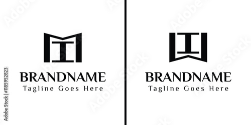 Letters MI and WI Monogram Logo, for business with MI IM WI IW initials