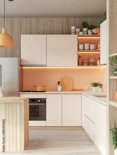 Modern Minimalist Kitchen D...