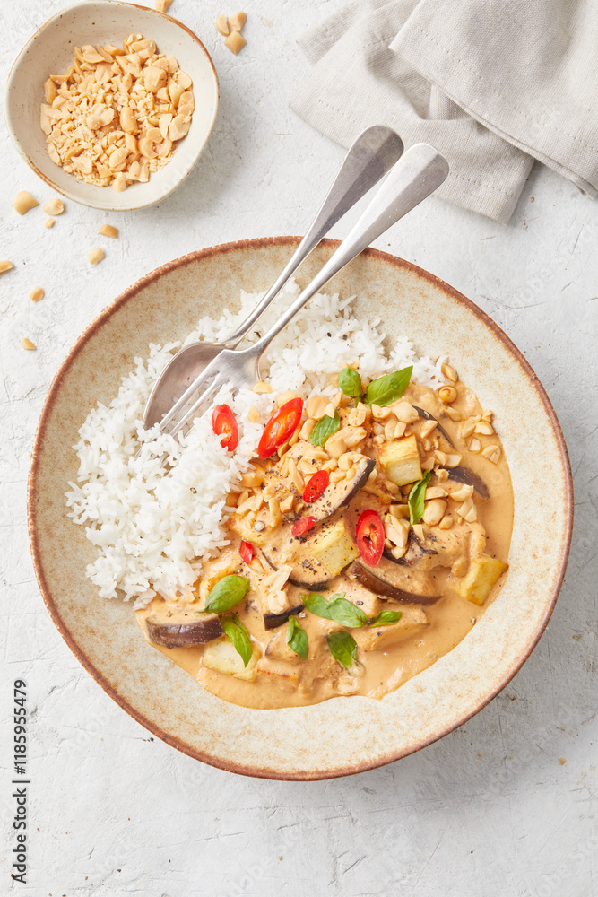 Panang Curry with Rice Panang Curry with Rice