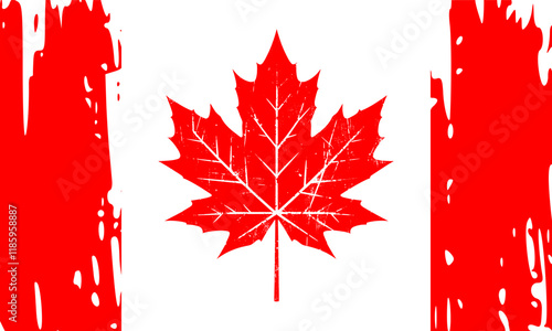 maple leaf grunge style design (artwork 2)