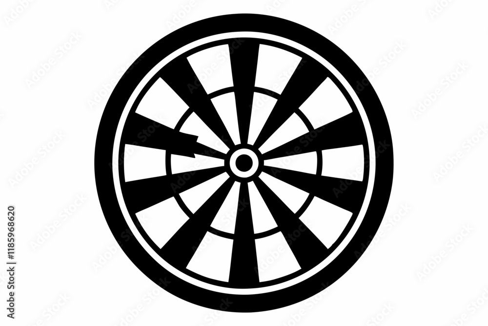 dartboard silhouette vector illustration dartboard silhouette vector illustration
