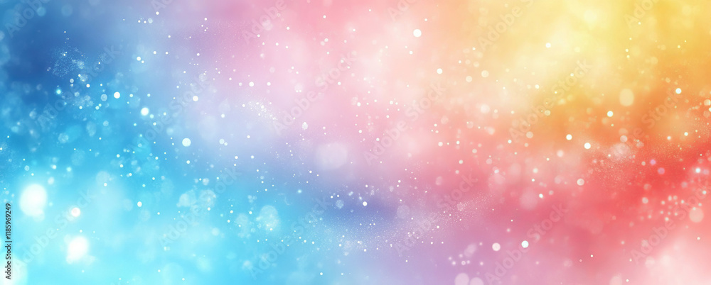 Fototapeta premium A blurred pastel rainbow gradient creates a soft and dreamy background. Its delicate hues and smooth transitions make it perfect for light and uplifting designs.