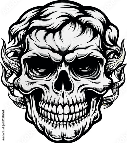 teschio per tatuaggi e loghi 08