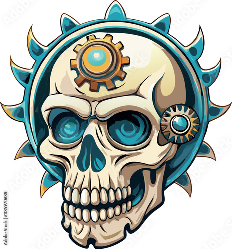 teschio per tatuaggi e loghi 05