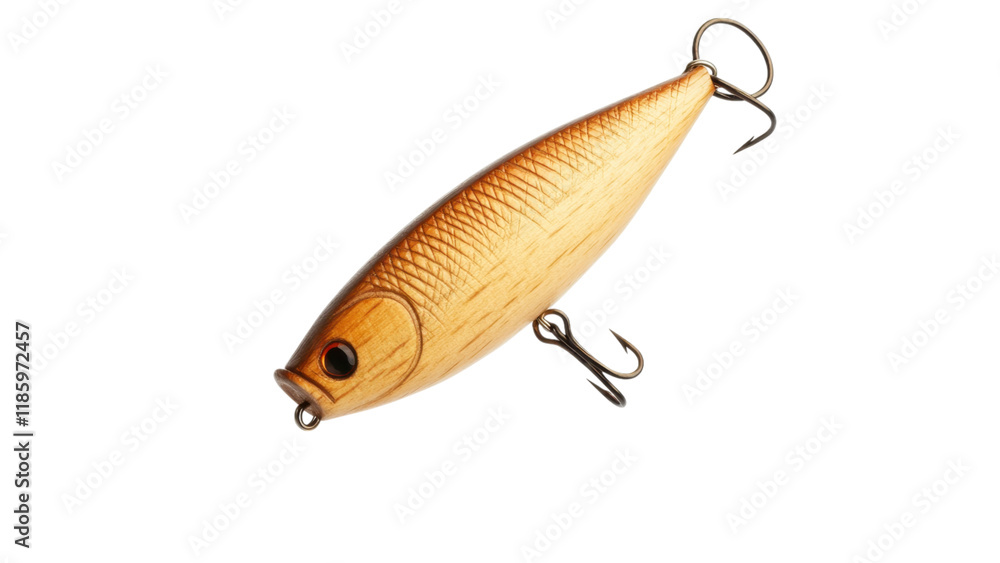 Fishing lure with realistic design on a black background. Fishing lure with realistic design on a black background.