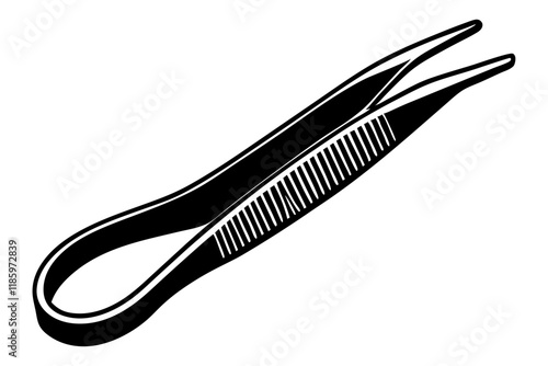 Tweezers Tool Vector Illustration