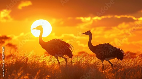 The moa were large, flightless birds native to New Zealand, belonging to the order Dinornithiformes. These birds, now extinct, were herbivorous and roamed the forests, grasslands, and shrublands. Ther