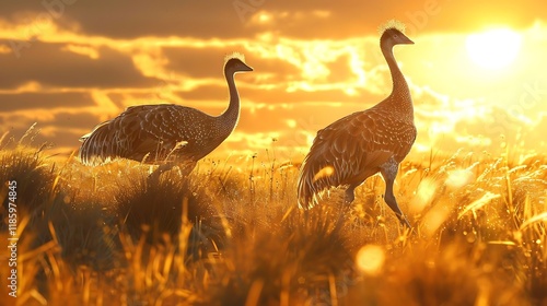 The moa were large, flightless birds native to New Zealand, belonging to the order Dinornithiformes. These birds, now extinct, were herbivorous and roamed the forests, grasslands, and shrublands. Ther