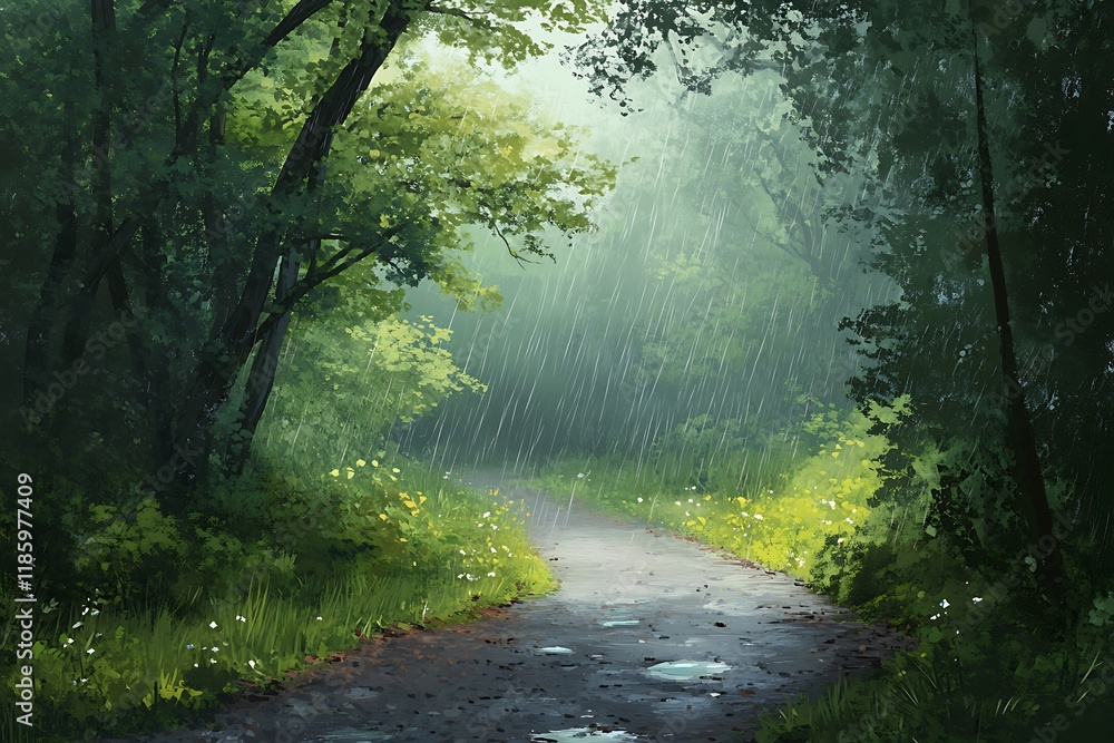 Obraz premium path in the forest