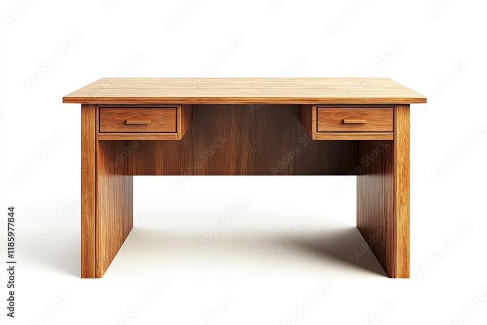 Desk isolated on white background Desk isolated on white background