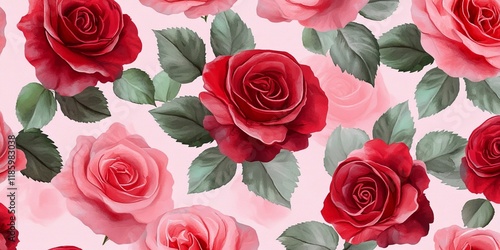 roses on a white background
