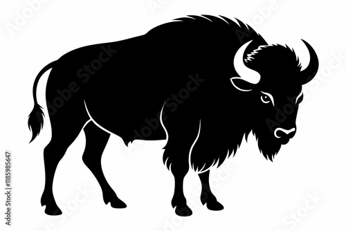 buffalo  silhouette vector