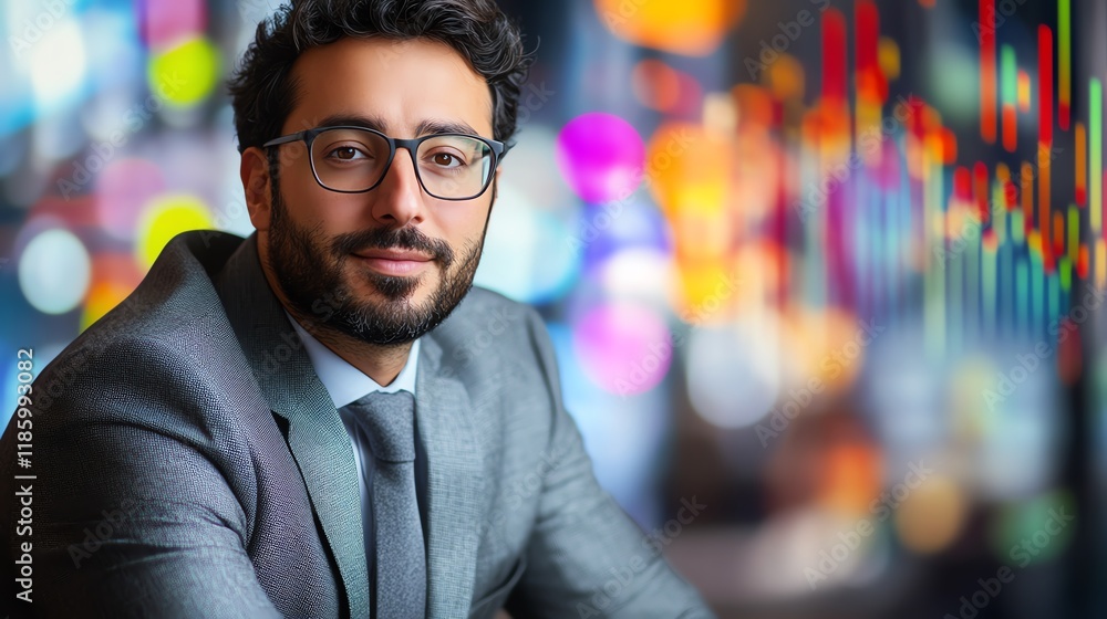 Fototapeta premium Professional man in modern business attire.