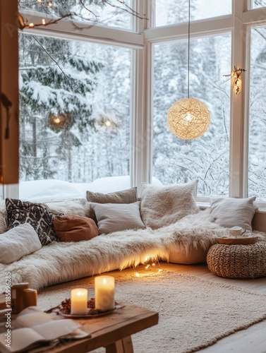 Cozy Winter Window Seat Rel...