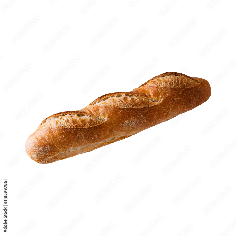 Delicious French Baguette Bread isolated on Transparent Background Delicious French Baguette Bread isolated on Transparent Background