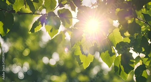 leaves in the sun