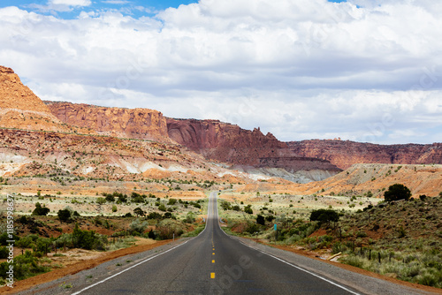 Road leading to Capitol Reef National Park, Utah, United States photo