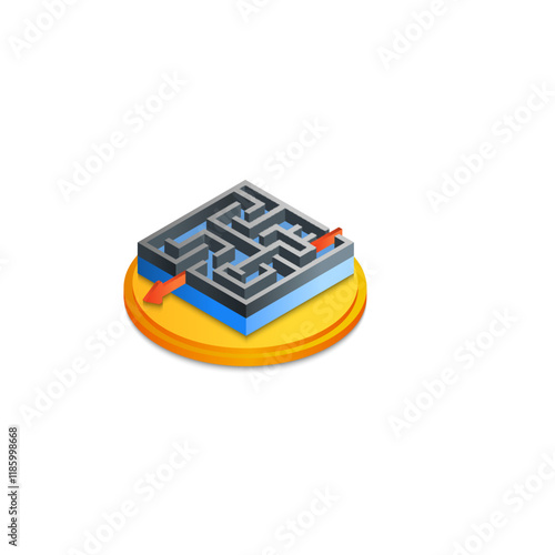 Business Strategy Isometric Icons