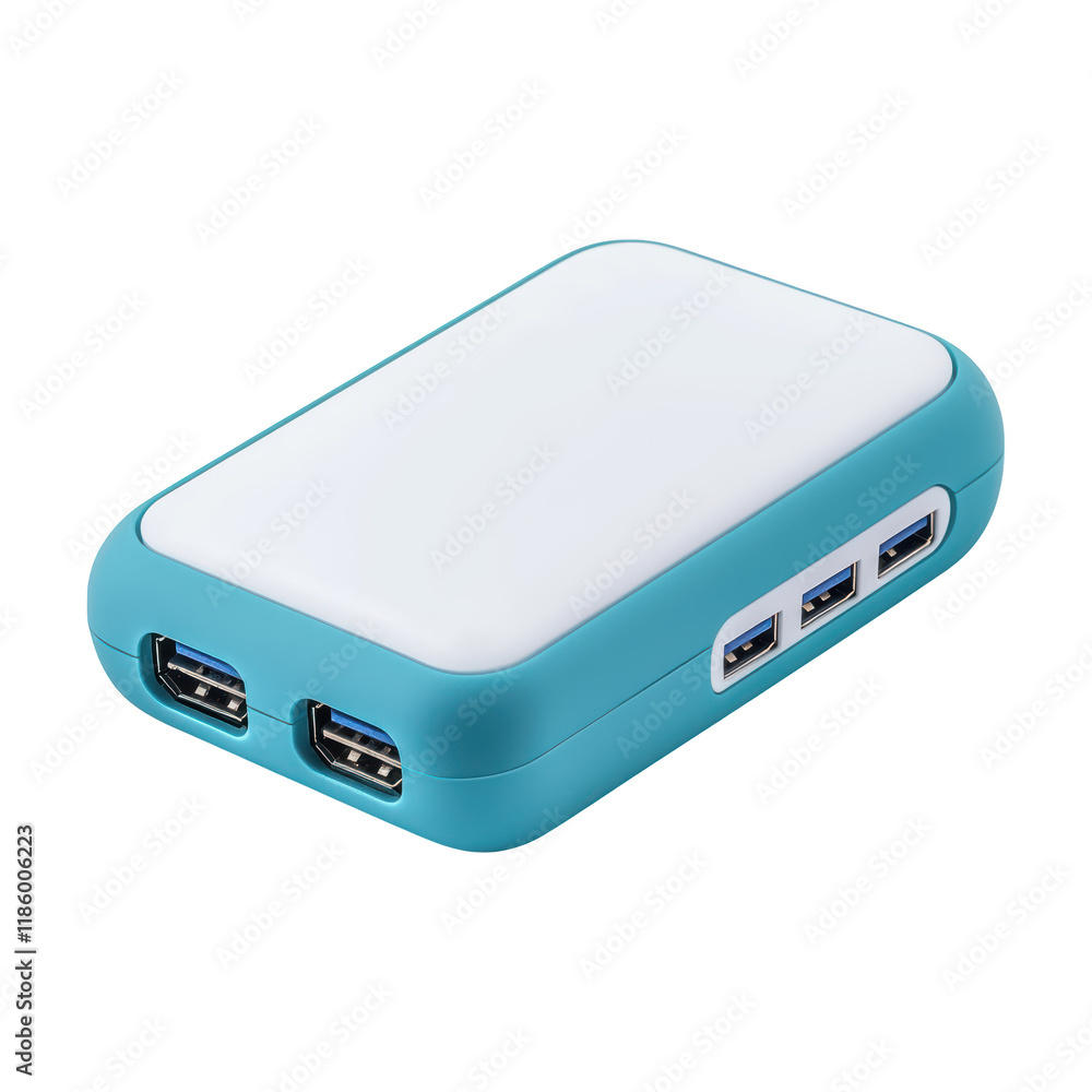 Compact portable charger with multiple USB ports for efficient charging Compact portable charger with multiple USB ports for efficient charging