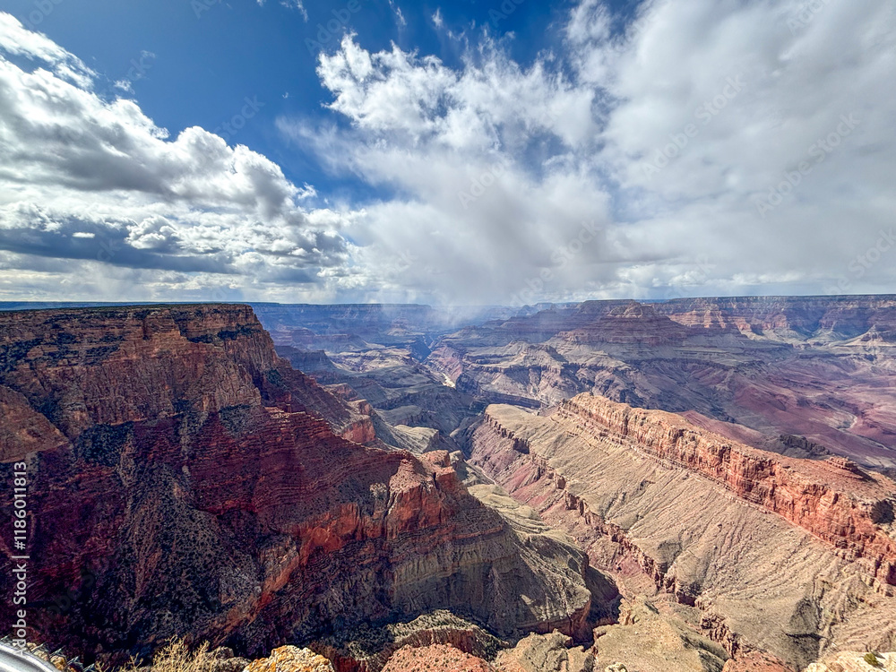 Grand viewpoint of the grand canyon national park in Arizona south rim Grand viewpoint of the grand canyon national park in Arizona south rim