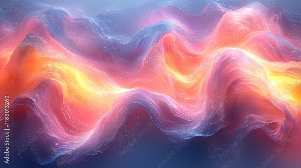 Obraz premium An artistic viewpoint capturing dynamic electron spirals in digital animation