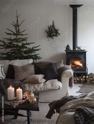 Cozy Christmas Living Room ...
