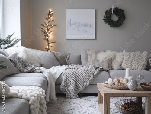 Cozy Winter Living Room Dec...