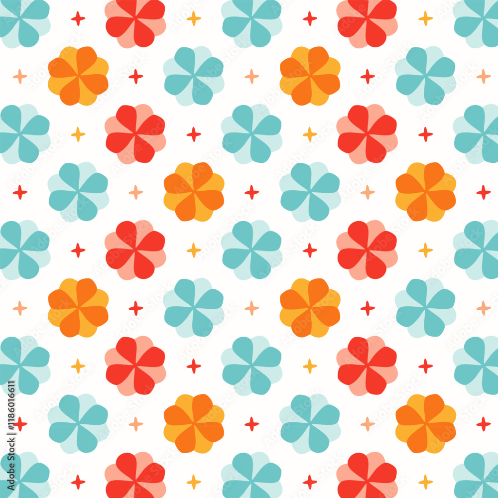 Seamless floral pattern design background Seamless floral pattern design background