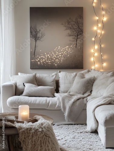 Cozy Living Room Scene With...