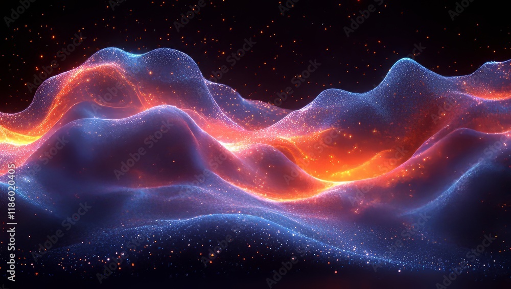 A colorful D render of a fluid iridescent holographic neon curved wave in motion, with dynamic fluidity and vivid color transitions, tailored for modern digital art aficionados A colorful D render of a fluid iridescent holographic neon curved wave in motion, with dynamic fluidity and vivid color transitions, tailored for modern digital art aficionados