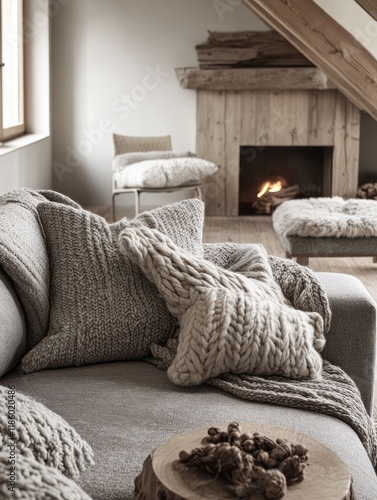 Cozy Knitted Throws Adorn C...