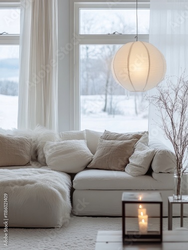 Cozy Winter Living Room Dec...